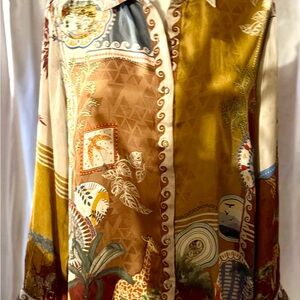 Anthropologie Ranna Gill Earthy Tones Shirt